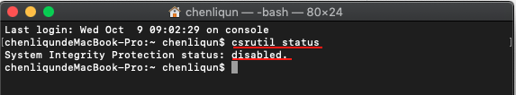 解决Macos10.15.X-bigsur11.x系统文件禁止读写问题，关闭SIP系统保护机制