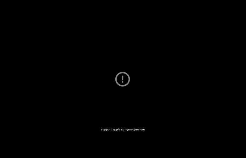 如果你的 Mac 在启动时出现一个圆圈围绕的感叹号